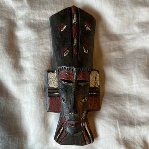 Wood hand painted mask